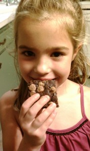 Child Eating Black Bean Brownie