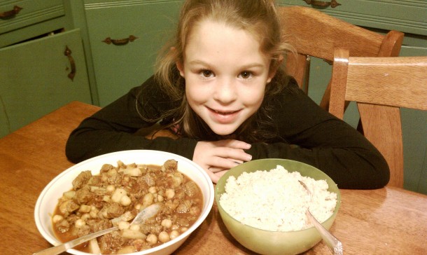 Julia with her Tagine and Couscous